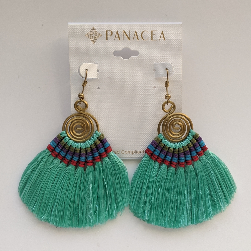 PANACEA Tassle Statement Earrings
